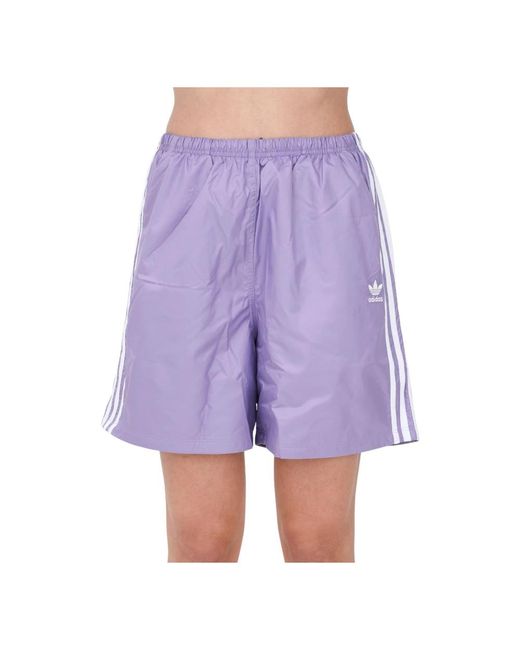 Adidas Purple Kurze Shorts