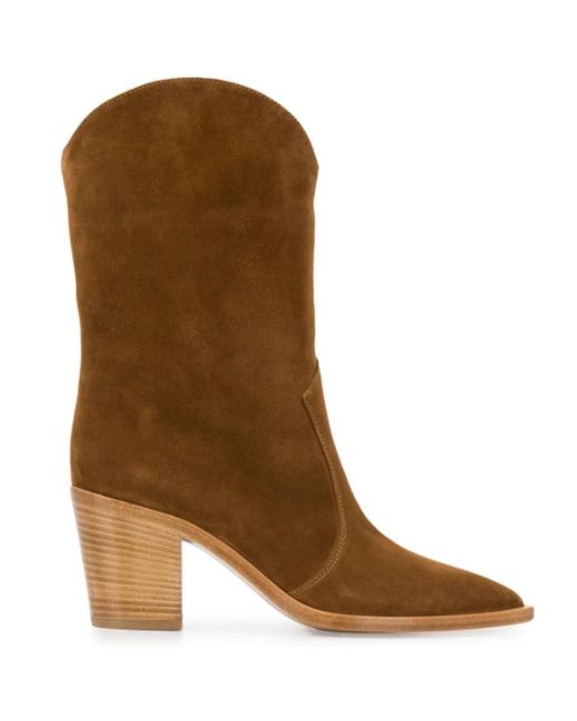 Gianvito Rossi Brown Cowboy Boots