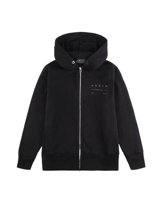Hogan Black Zip-Throughs for men