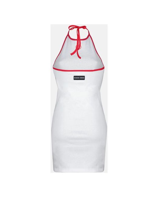 MARINE SERRE White Short Dresses