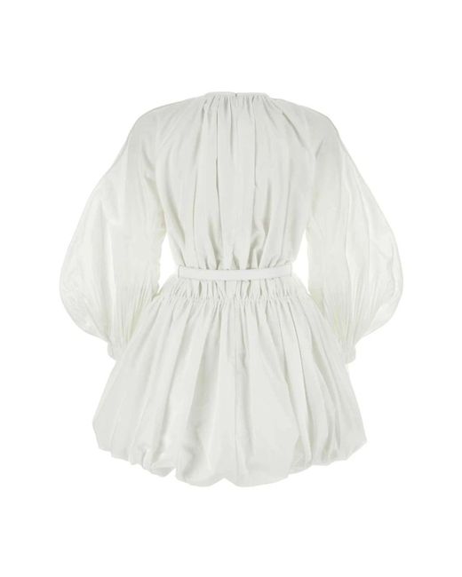 Jil Sander White Short Dresses