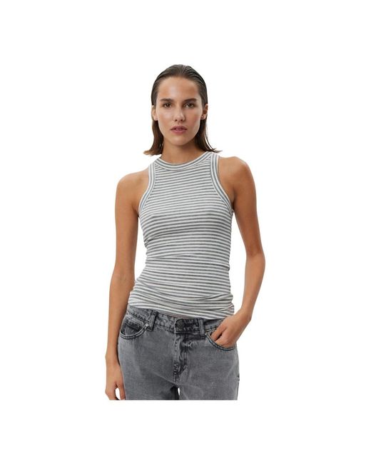 Sofie Schnoor Tops ,Wit ,Sleeveless Tops in het Gray