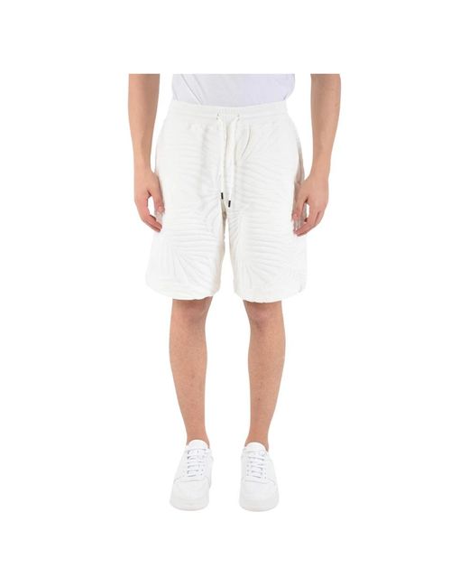 Dondup White Long Shorts for men