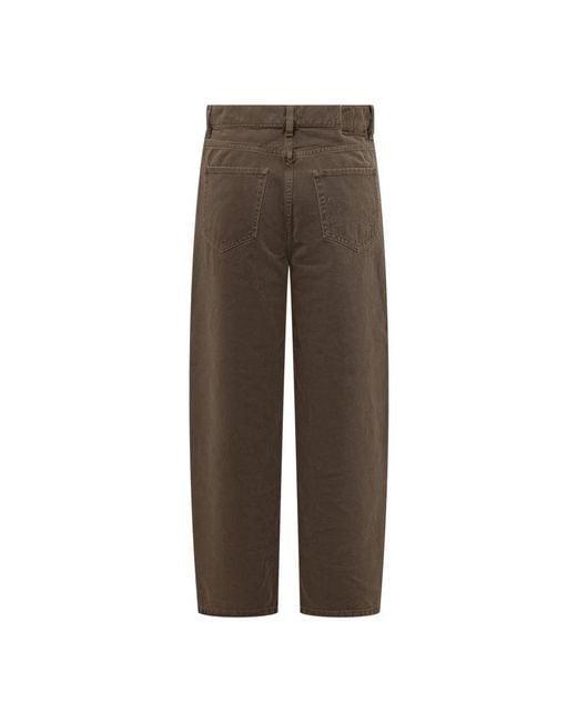 Pinko Brown Loose Fit Jeans