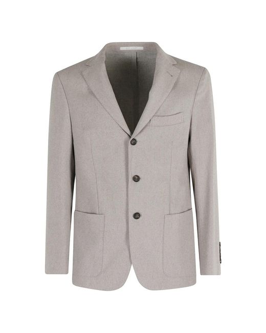 Eleventy Jassen ,Grijs ,Wol Zand Wol Kasjmier Blazer in het Gray voor heren
