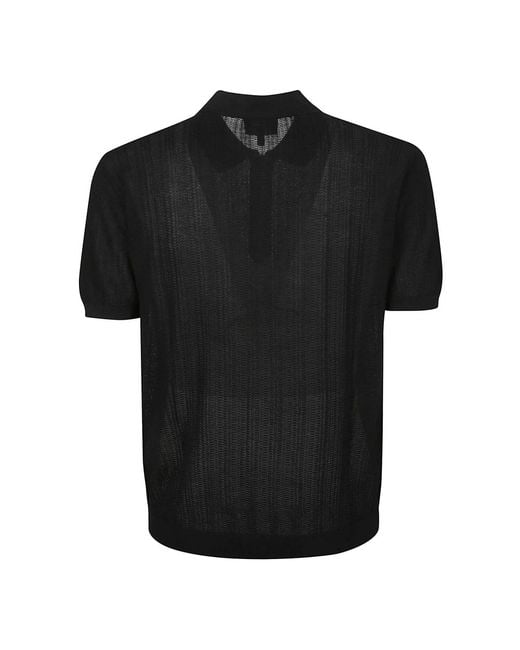 Emporio Armani Black Round-Neck Knitwear for men