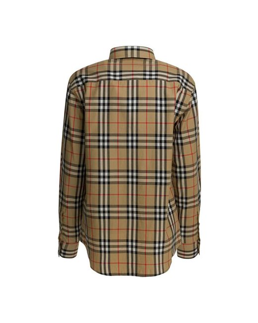Burberry Overhemden ,Check Shirt in het Brown