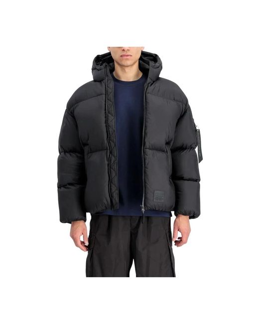 Alpha Industries Black Winter Jackets for men