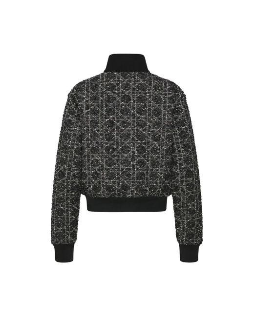 Dior Jassen ,Zwart ,Katoen Macrocannage Bomber Jacket in het Black