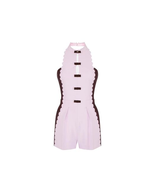 Elisabetta Franchi Pink Playsuits