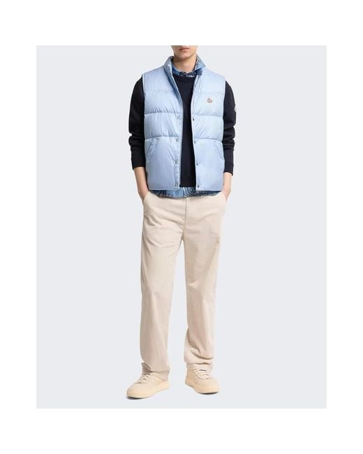 Moncler Blue Waistcoats for men