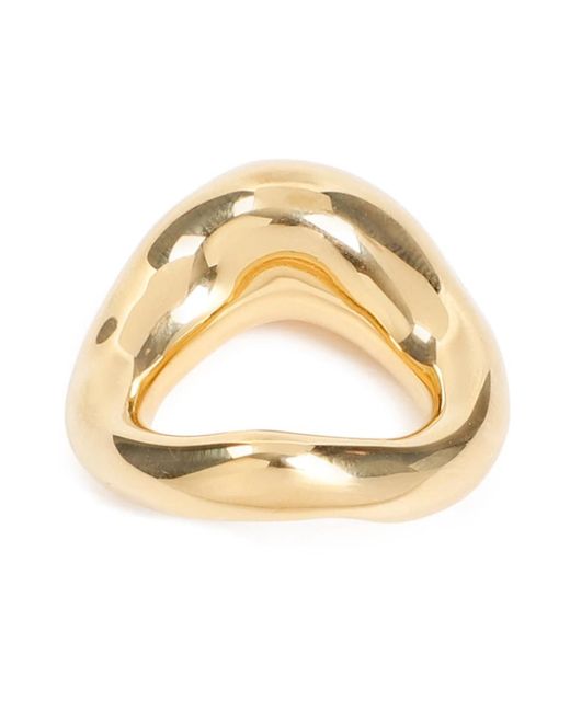 Jil Sander Metallic Gold messing ring 715