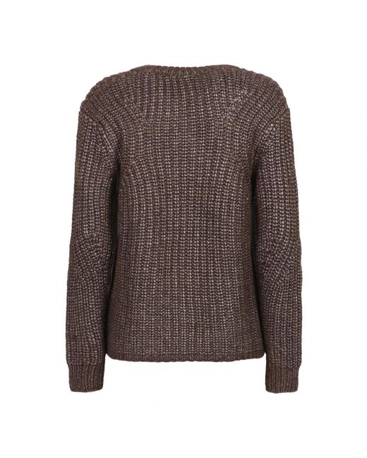 Herno Brown Round-Neck Knitwear
