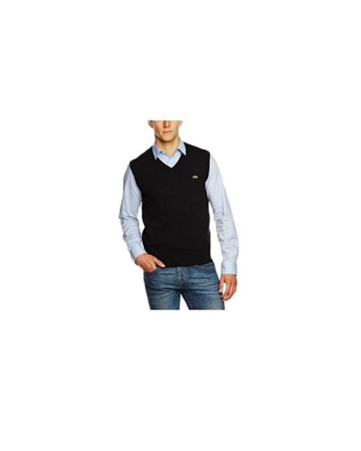 Lacoste Black Sleeveless Jumpers for men