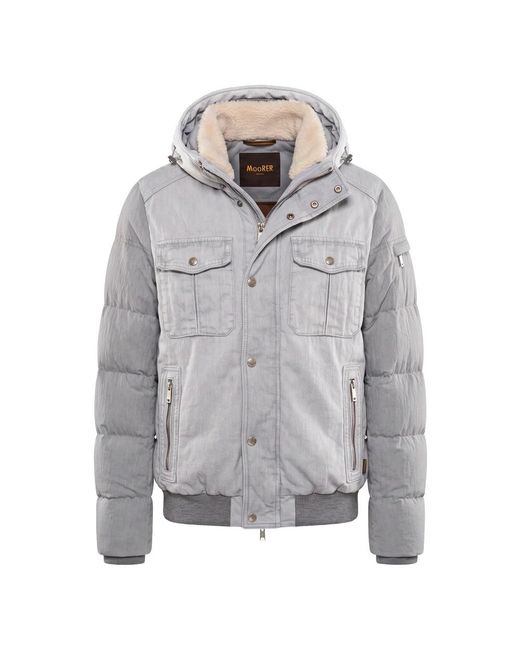 Moorer Gray Winter Jackets for men
