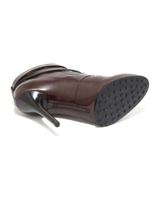 Tod's Brown Heeled Boots