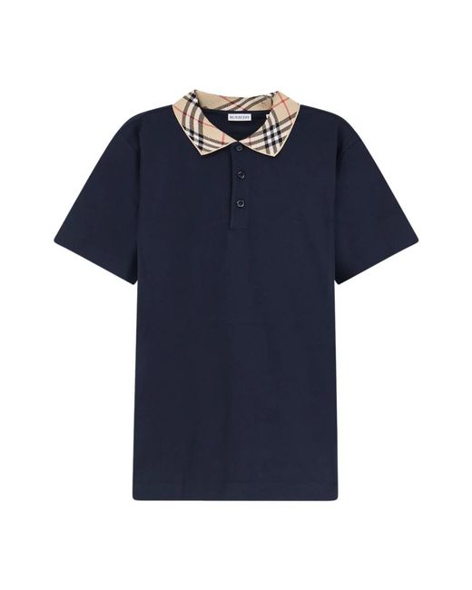 Burberry Blue Polo Shirts for men