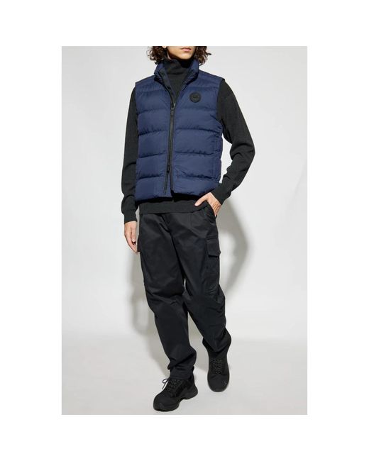 Canada Goose Jassen ,Blauw ,Polyester Donsvest in het Blue voor heren