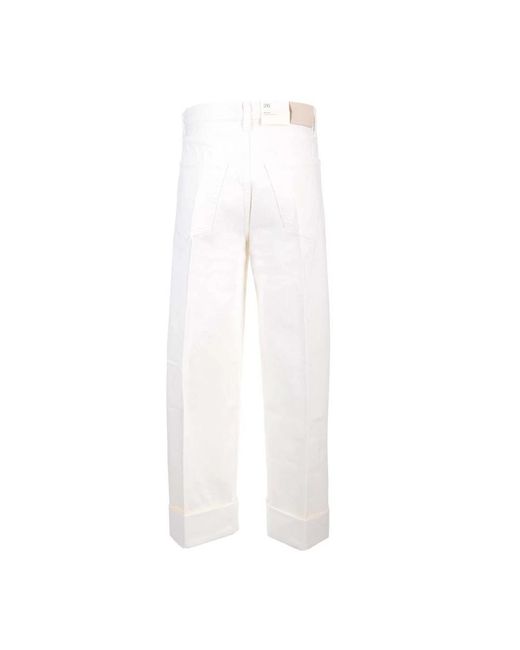 Citizens of Humanity White Straight Jeans