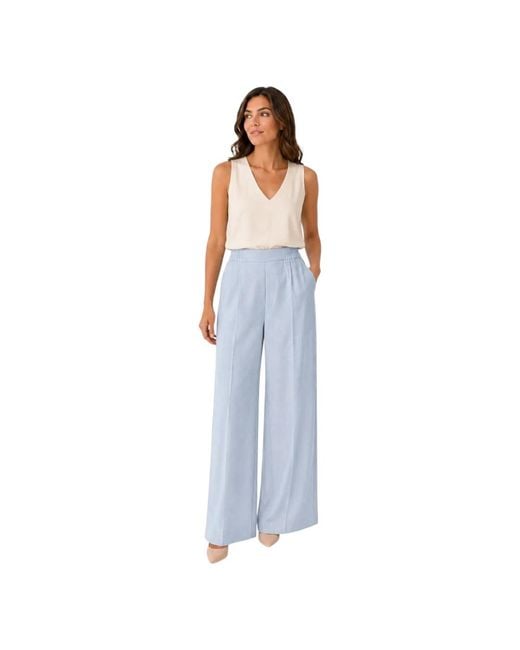 Imperial Blue Wide Trousers