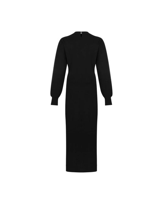Givenchy Gebreide Midi Jurk in het Black