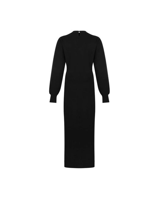 Givenchy Gebreide Midi Jurk in het Black