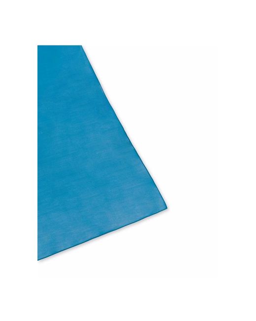 Alberta Ferretti Blue Silk Scarves