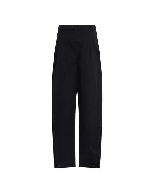Alberta Ferretti Black Tapered Trousers