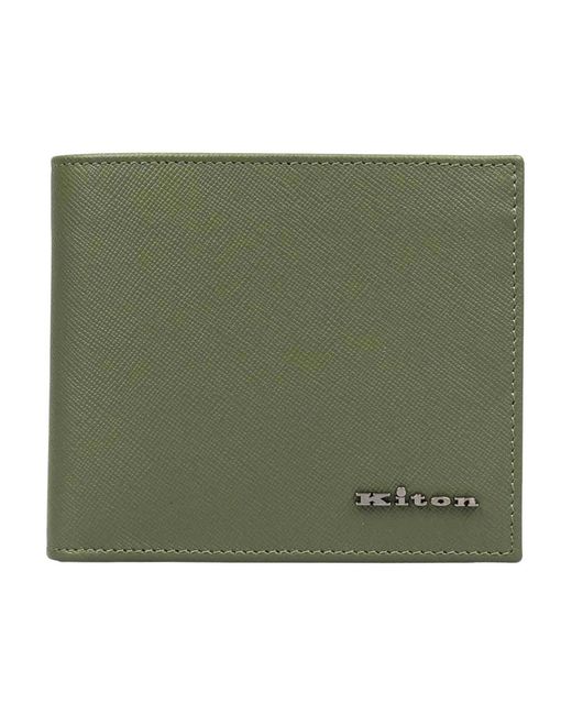 Kiton Klassische Geldbörse in Green für Herren