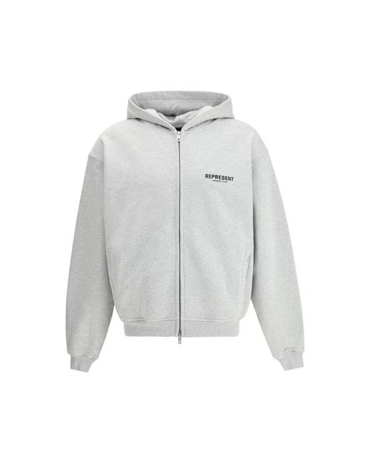 Represent Gray Zip-Throughs for men