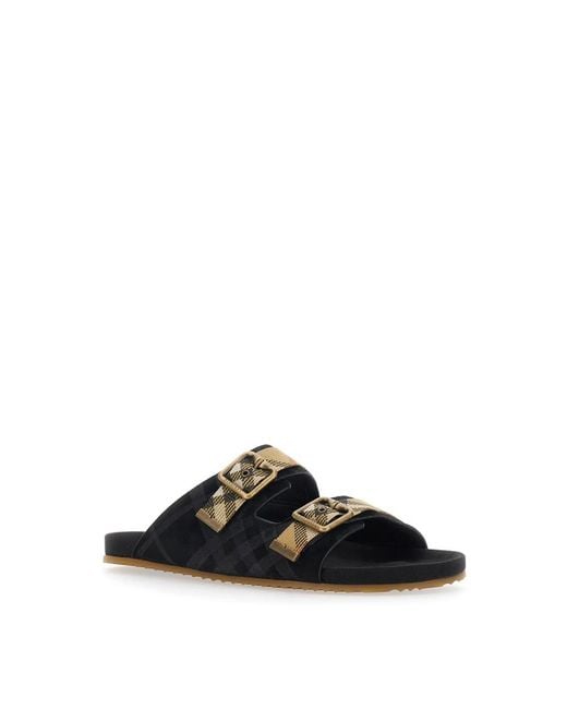 Burberry Black Sliders for men