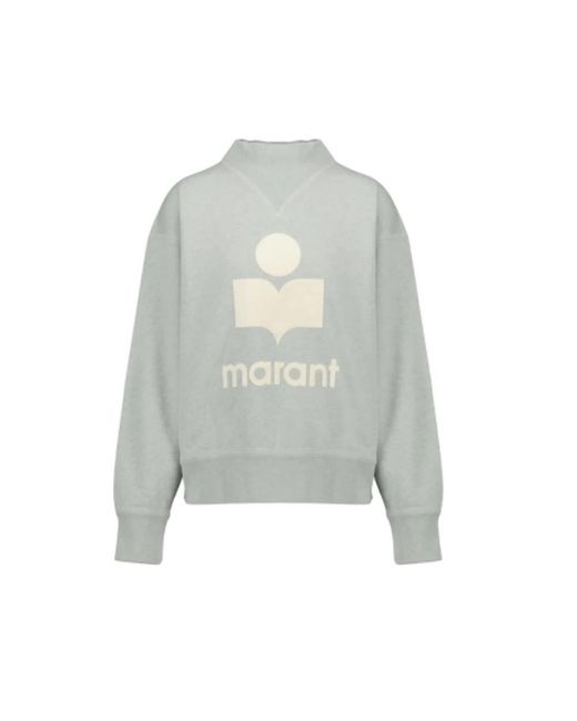 Sudadera Moby De Algodón Manga Larga Logo, Mujer, Talla Isabel Marant de color Gray