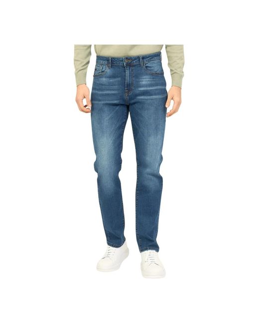 Yes Zee Blue Slim-Fit Jeans for men