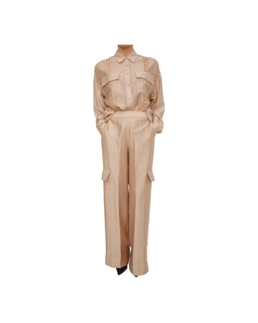 Blugirl Blumarine Natural Wide Trousers