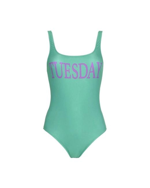 Alberta Ferretti Tops ,Groen ,Polyester One-Piece in het Green