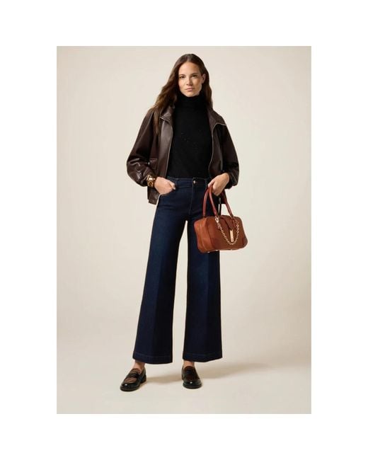 Wide Jeans di Oltre in Blue