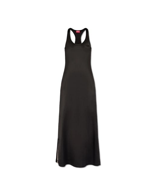 DIESEL Kleedjes ,Zwart ,D-Arlyn Mouwloze Jurk in het Black