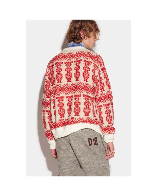 DSquared² Red Cardigans for men