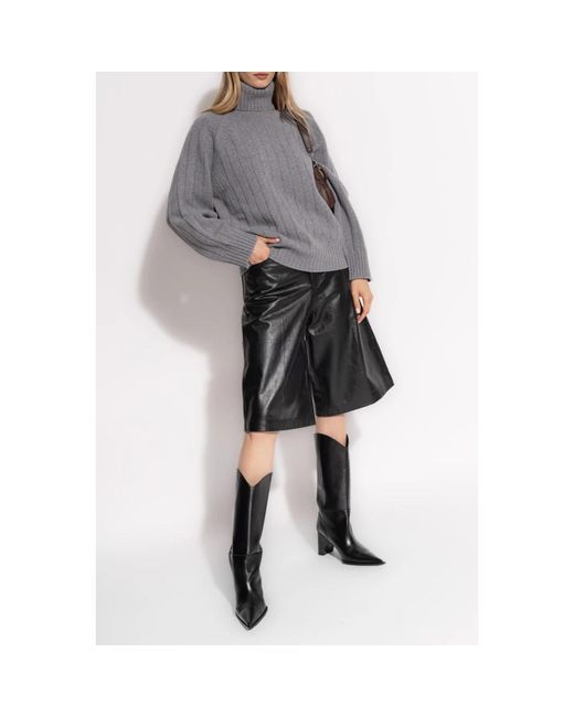 KENZO Truien & Vesten ,Grijs ,Wol Wollen Coltrui in het Gray
