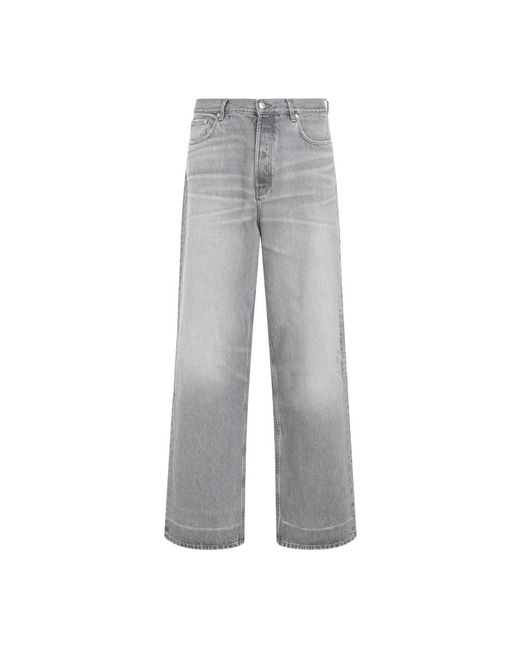 032c Gray Straight Jeans for men
