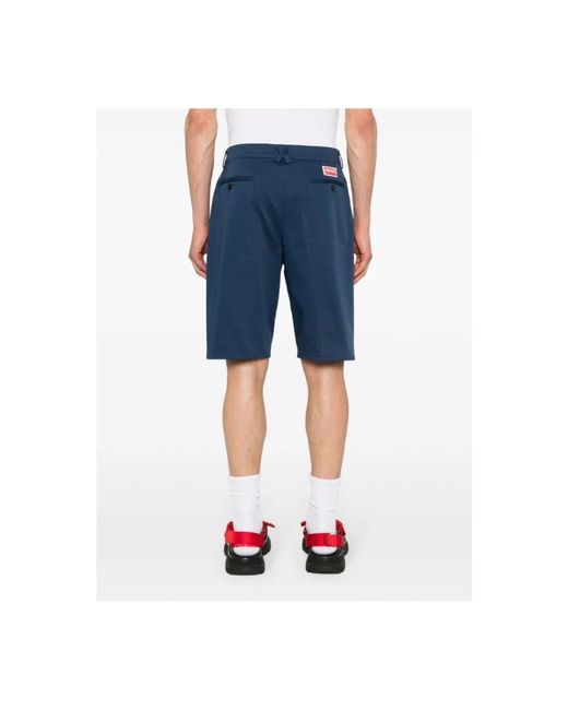 KENZO Blue Casual Shorts for men