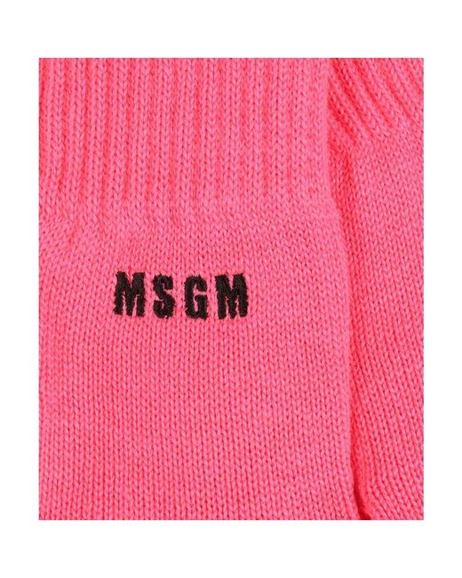 MSGM Pink Gloves