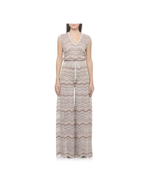 D.exterior Gray Jumpsuits