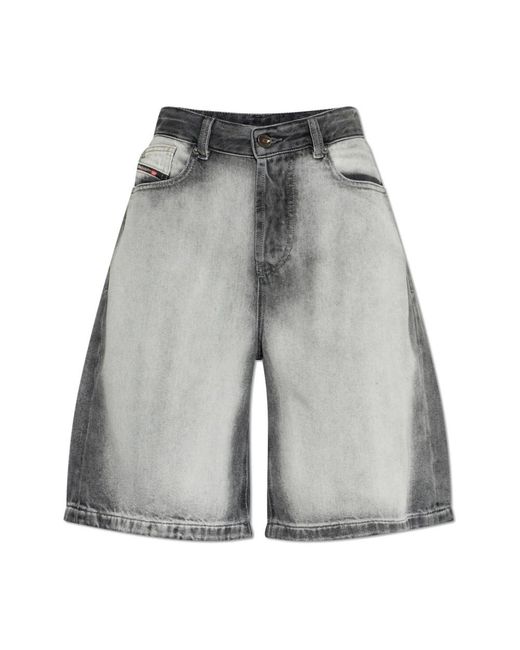 DIESEL Gray Denim Shorts