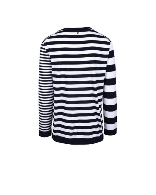 Dondup Blue Round-Neck Knitwear for men