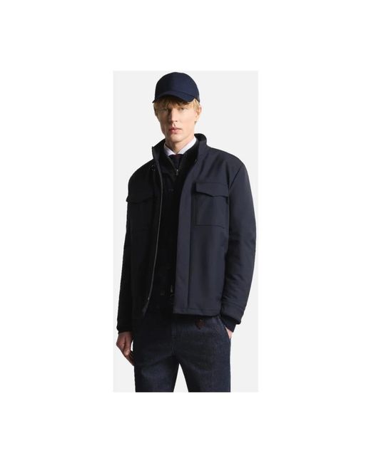 Fay Field Jacket Jersey in het Blue voor heren