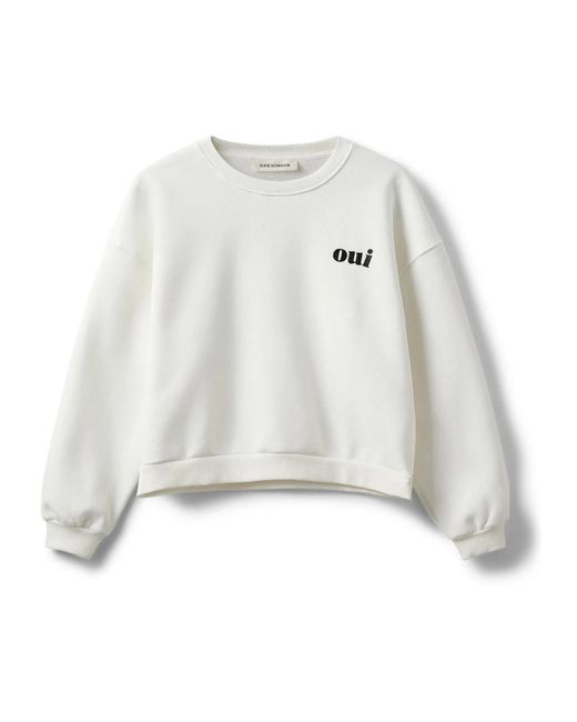 Sofie Schnoor Hoodies & Sweatvesten ,Wit ,Sweatshirts in het White