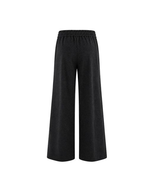 Panicale Black Wide Trousers