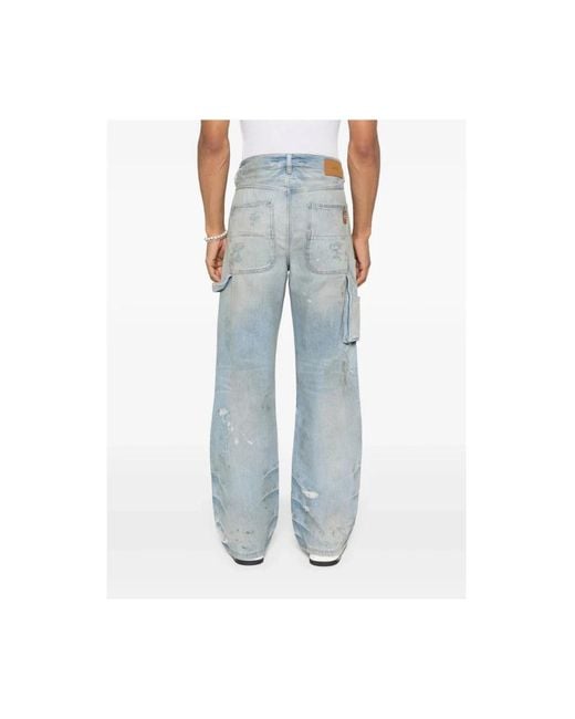 Straight Jeans Amiri de hombre de color Blue