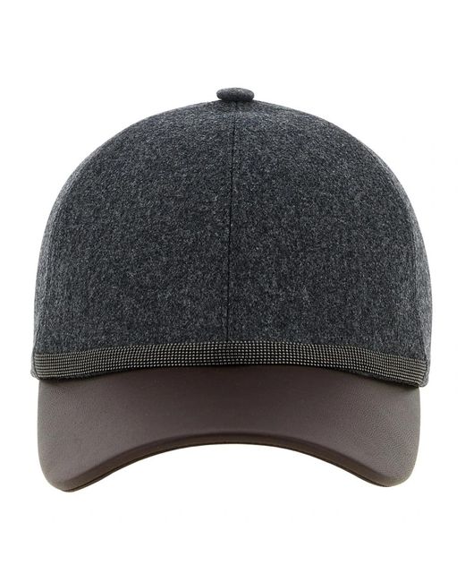 Caps Brunello Cucinelli en coloris Gray